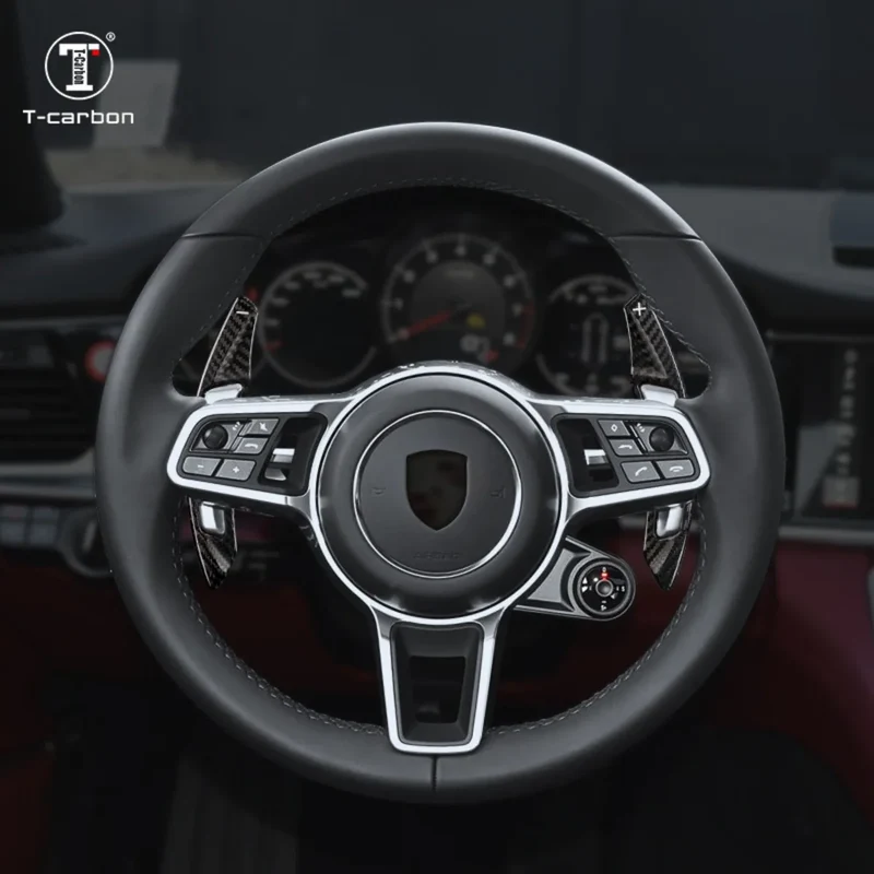 Palette au Volant Porsche Extension Carbone