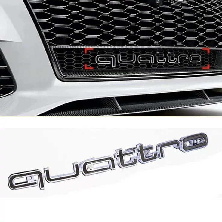 Emblème Quattro 3D Calandre Audi A3 A4 A6 Q5