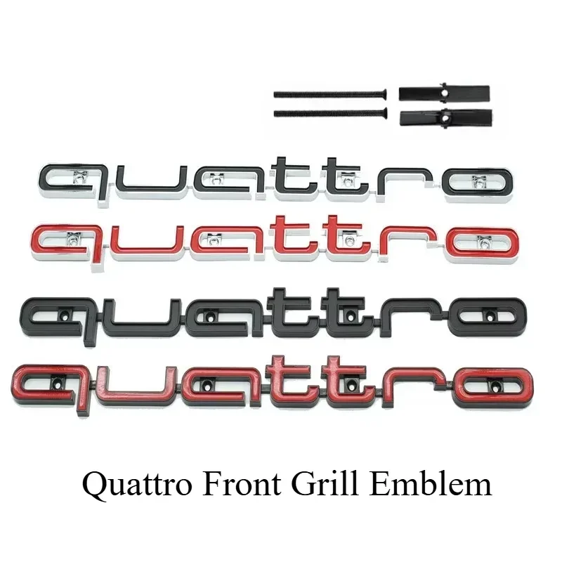 Emblème Quattro 3D Calandre Audi A3 A4 A6 Q5