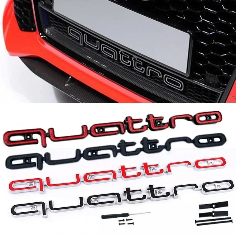 Emblème Quattro 3D Calandre Audi A3 A4 A6 Q5