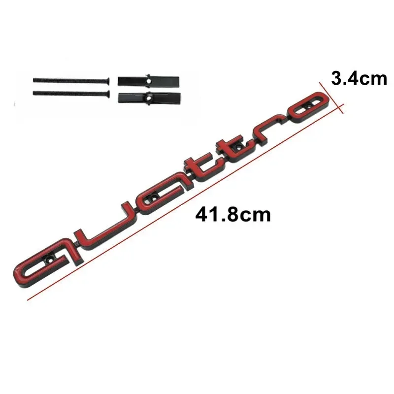 Emblème Quattro 3D Calandre Audi A3 A4 A6 Q5