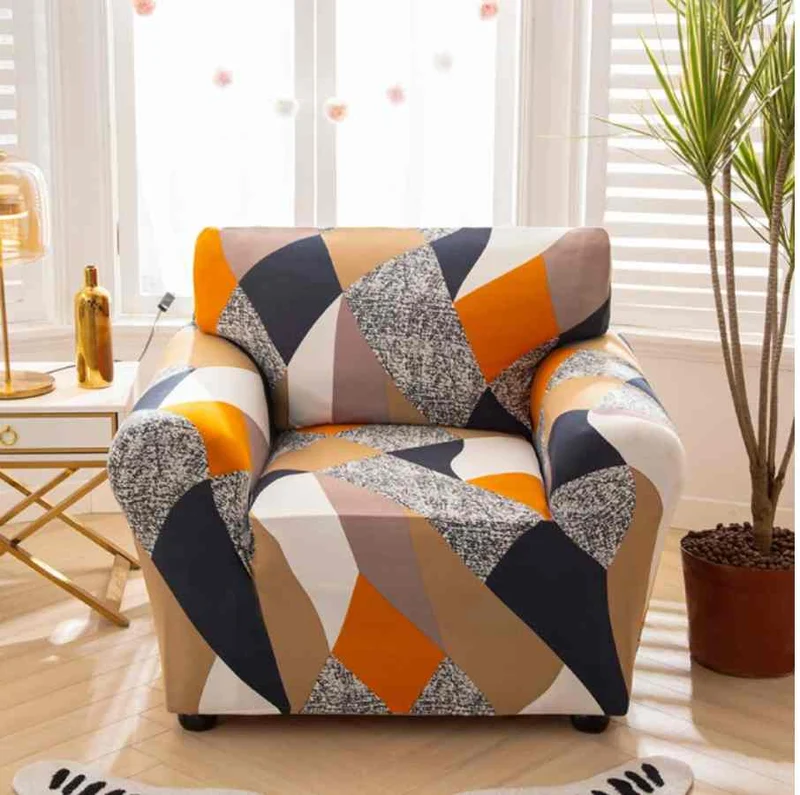 Housse fauteuil Géométrique