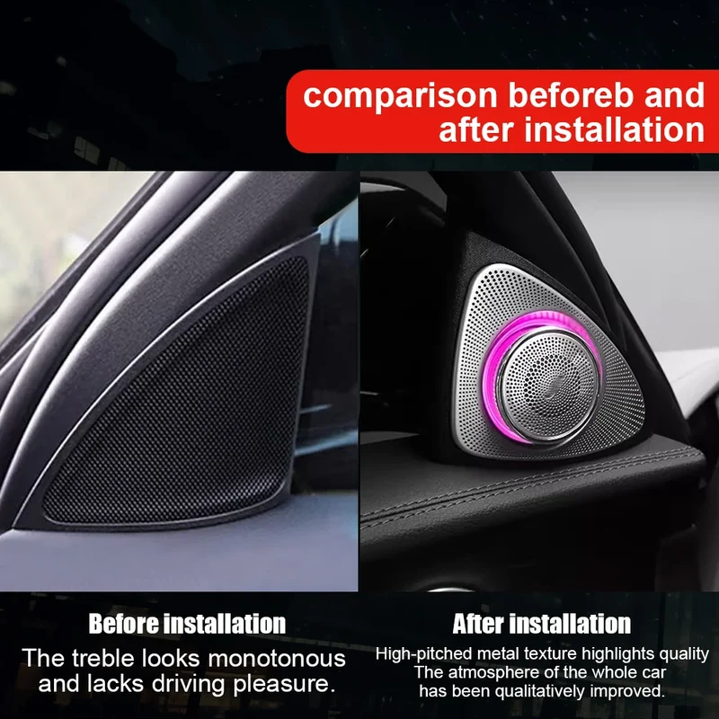 Tweeter Rotatif 3D Lumière d'Ambiance Mercedes Classe C E S