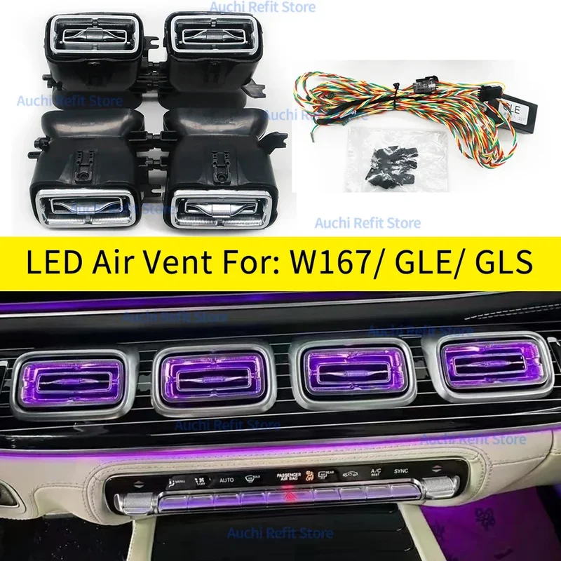 Bouches d'Aération Lumière d'Ambiance Mercedes GLE GLS