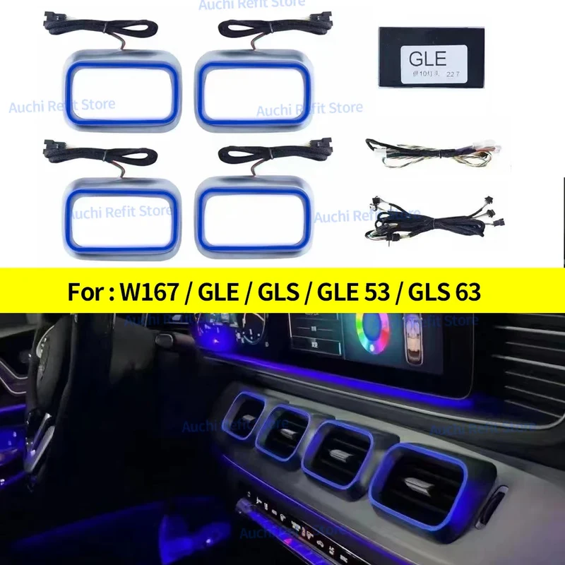 Bouches d'Aération Lumière d'Ambiance Mercedes GLE GLS