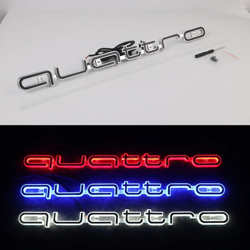 Logo LED Calandre Audi Quattro A3 A4 A6 Q5 Q7