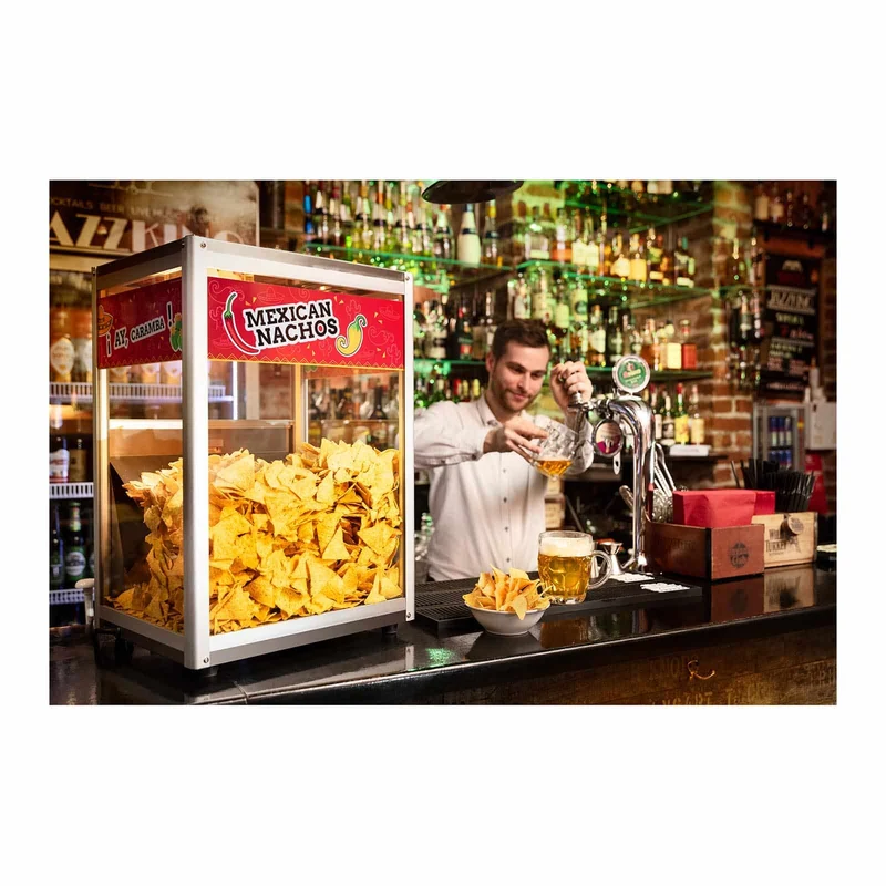 Machine à nachos 160 watts acier inoxydable aluminum verre trempé 14_0004904