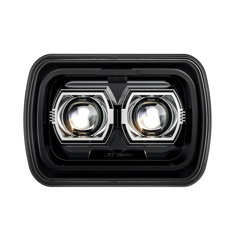 Phares LED Rectangulaires Jeep Wrangler YJ