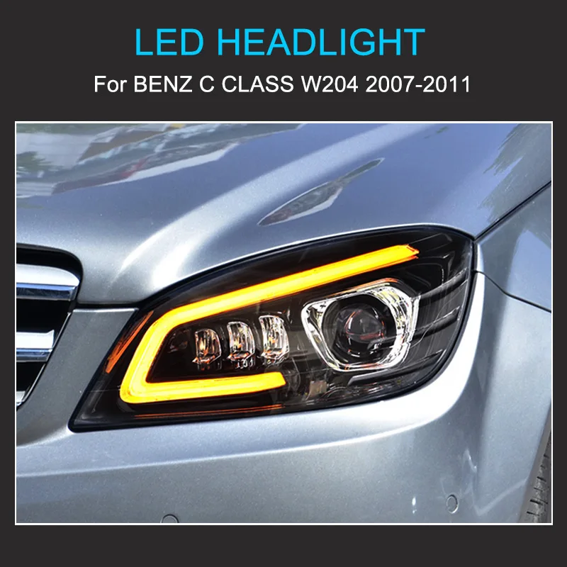 Phares LED Mercedes Classe C W204 2007-2011 halogène ou xénon