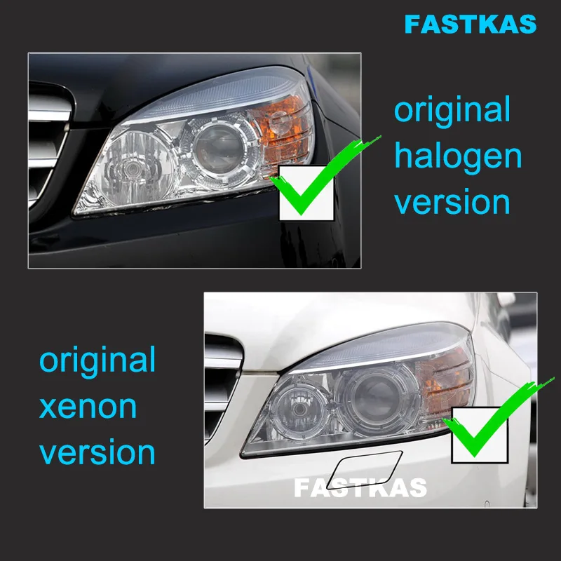 Phares LED Mercedes Classe C W204 2007-2011 halogène ou xénon