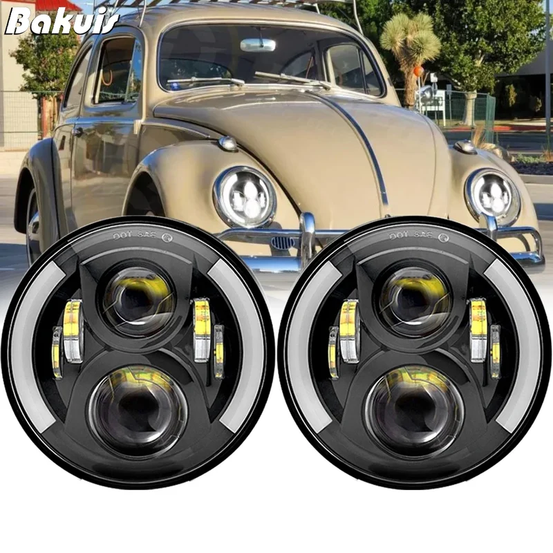 Phares LED Ronds 7 Pouces VW Coccinelle