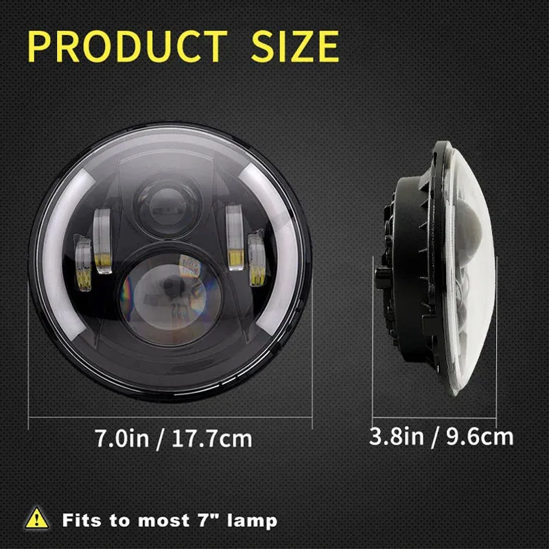 Phares LED Ronds 7 Pouces VW Coccinelle