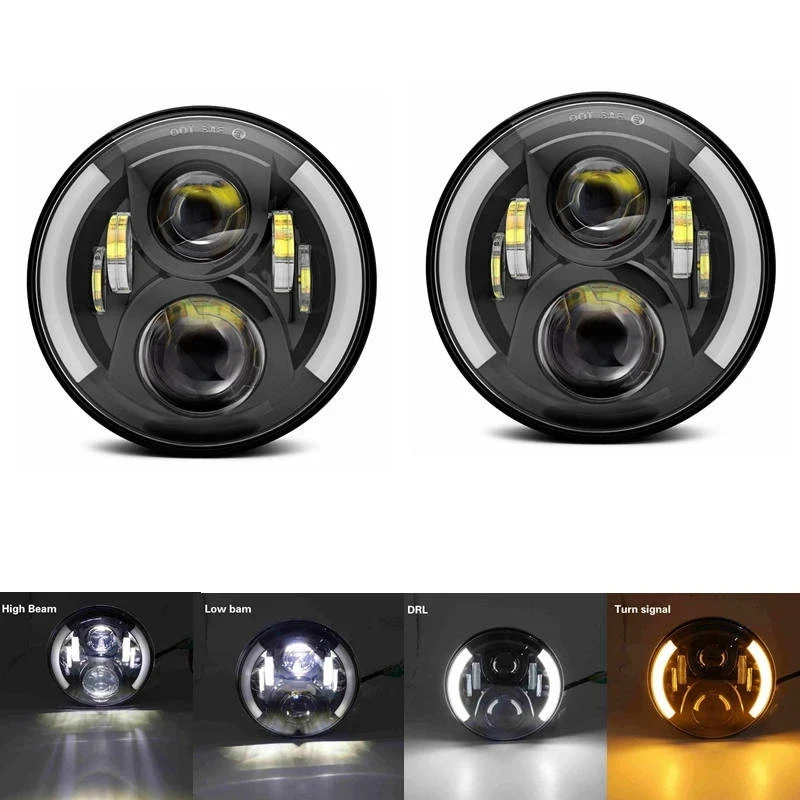 Phares LED Ronds 7 Pouces VW Coccinelle