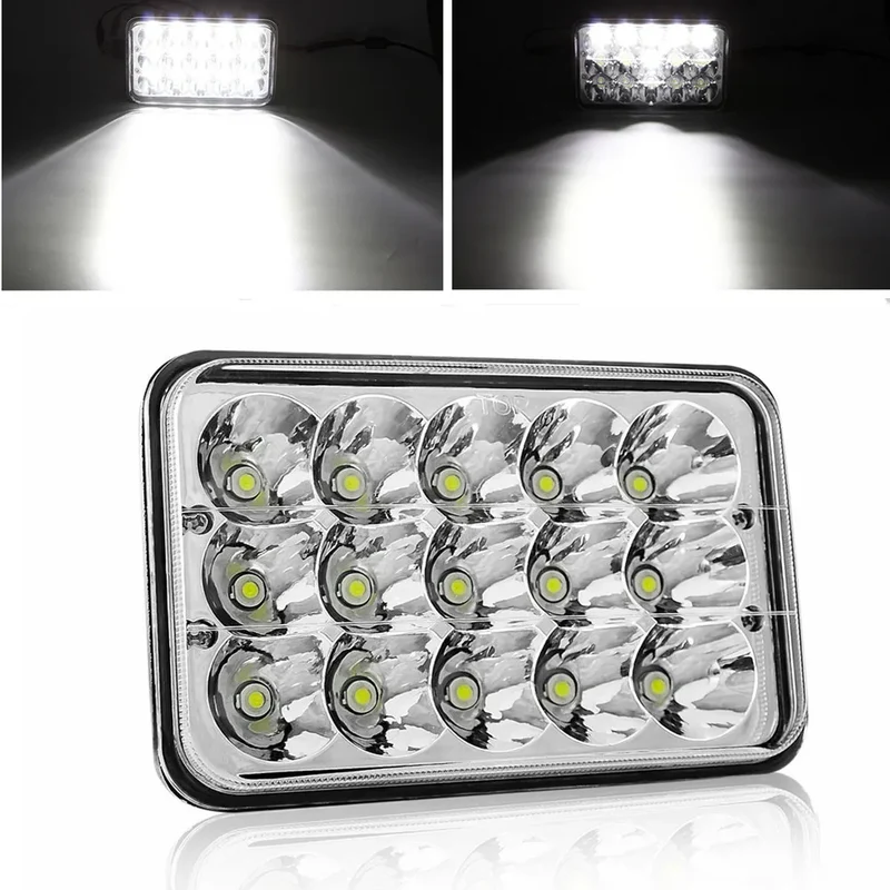 Phares LED 4x6 Pouces Universel Camion