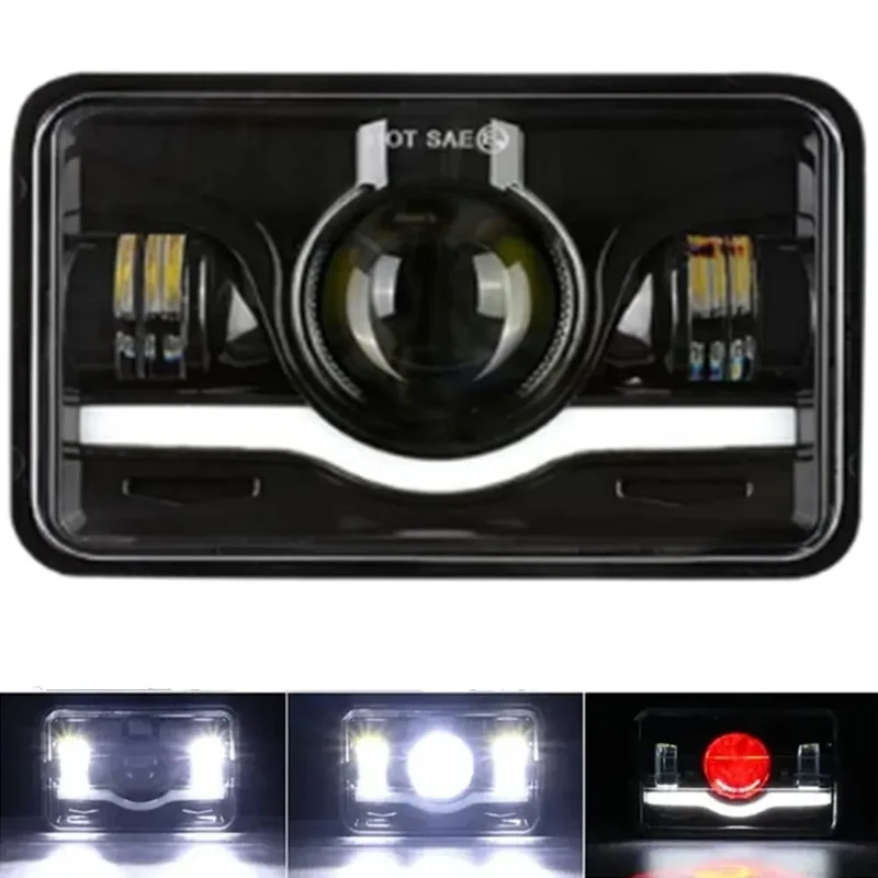 Phares LED 4x6 Pouces Universel Camion