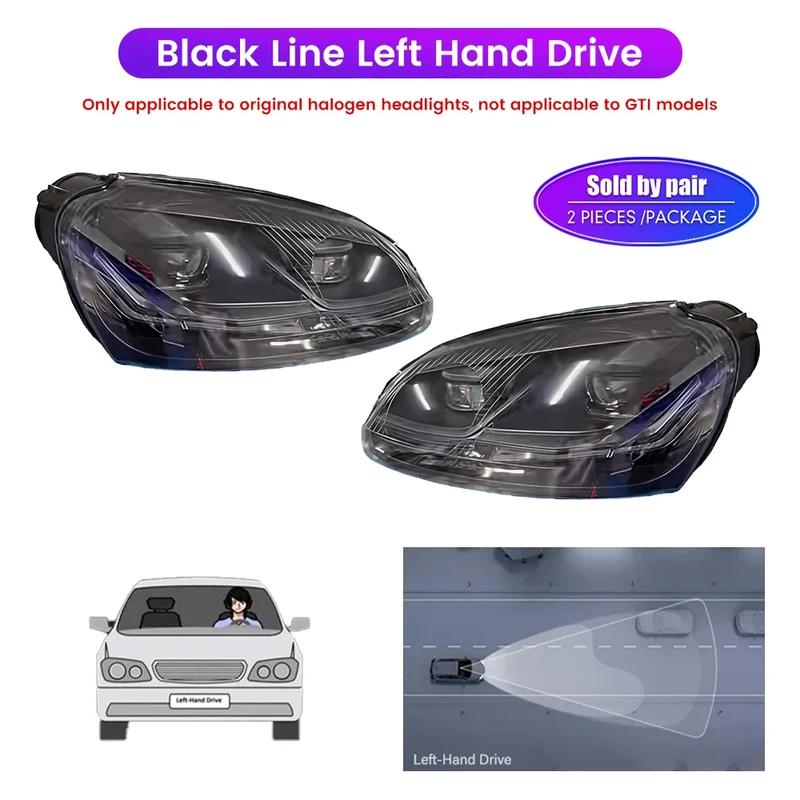 Phares LED VW Golf 5 2003-2008
