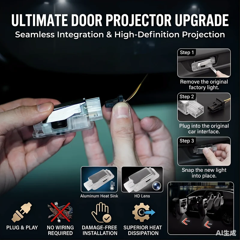 Projecteur de Portière Audi A4 A5 A6 A7