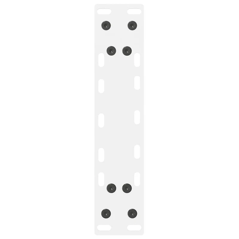 Lot de 2 pieds de table console robustes avec nivelleurs 38 x 72 cm en acier blanc 02_0057537