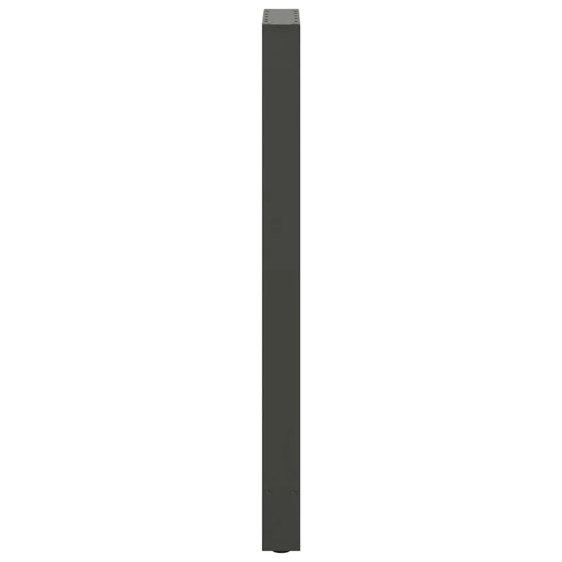 Lot de 2 pieds de table de bar en acier 40 x 110-111 cm avec réglage de hauteur style moderne anthracite 02_0057590