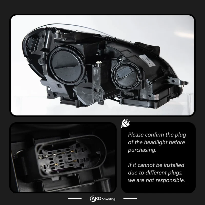 Phares LED Mercedes Classe C W204 2011-2013 double optique