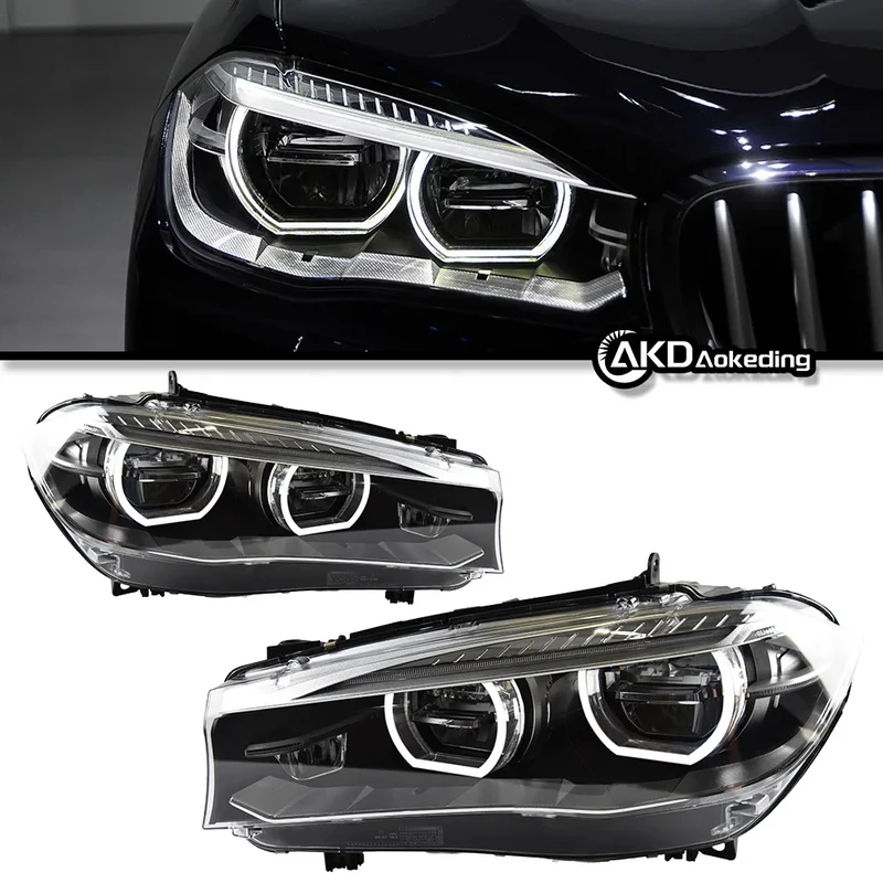 Phares LED BMW X5 F15 X6 F16 2014-2018 à lentille