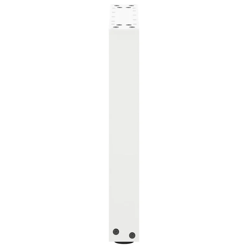 Lot de 2 pieds de table basse en U avec niveleurs réglables 28 x 42 cm design moderne en acier blanc 02_0057389