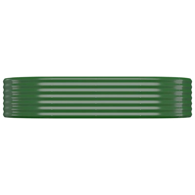 Jardinière bac lit surélevé plantes fleurs terrasse jardin de jardin acier enduit de poudre 175 x 100 x 36cm vert 02_0039588