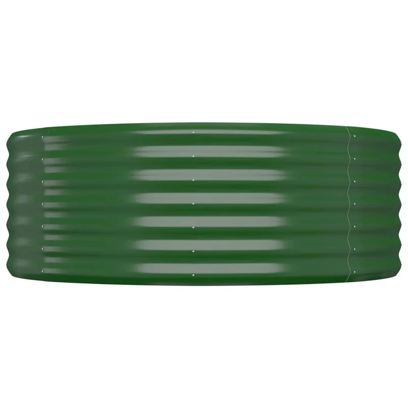 Jardinière bac lit surélevé plantes fleurs terrasse jardin de jardin acier enduit de poudre 175 x 100 x 36cm vert 02_0039588