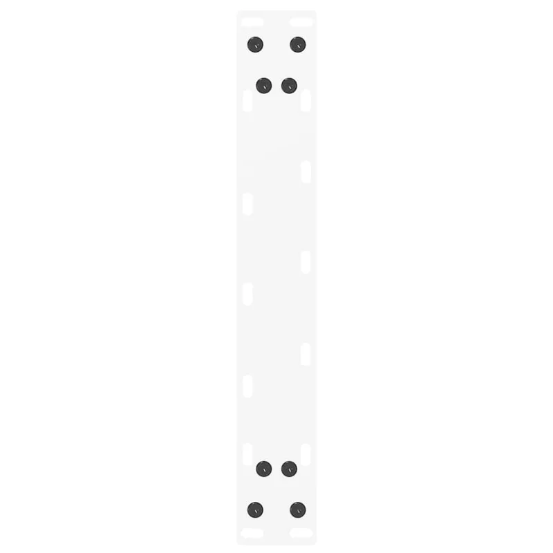Lot de 2 pieds de table basse en U 30 x 30 cm fonctionnels modernes avec niveleurs en acier blanc 02_0057369