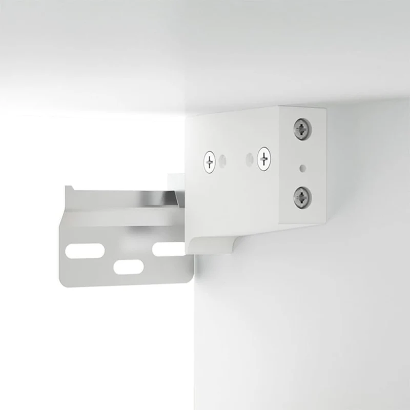 Meubles TV muraux multimédia étagère télévision buffet téléviseur salle à manger salon chambre 2 pièces 100 x 34,5 x 40 cm blanc 02_0028900