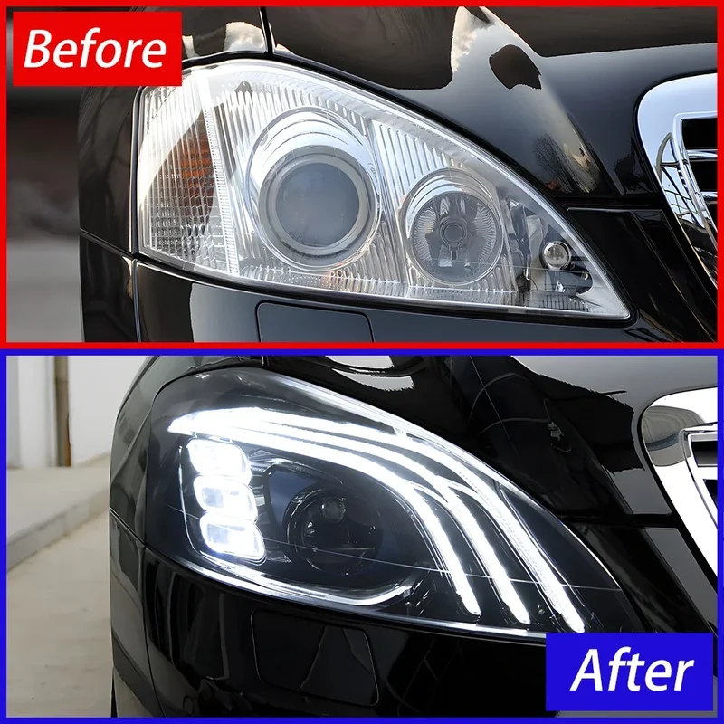 Phares LED Mercedes Classe S W221 2006-2013 style Maybach