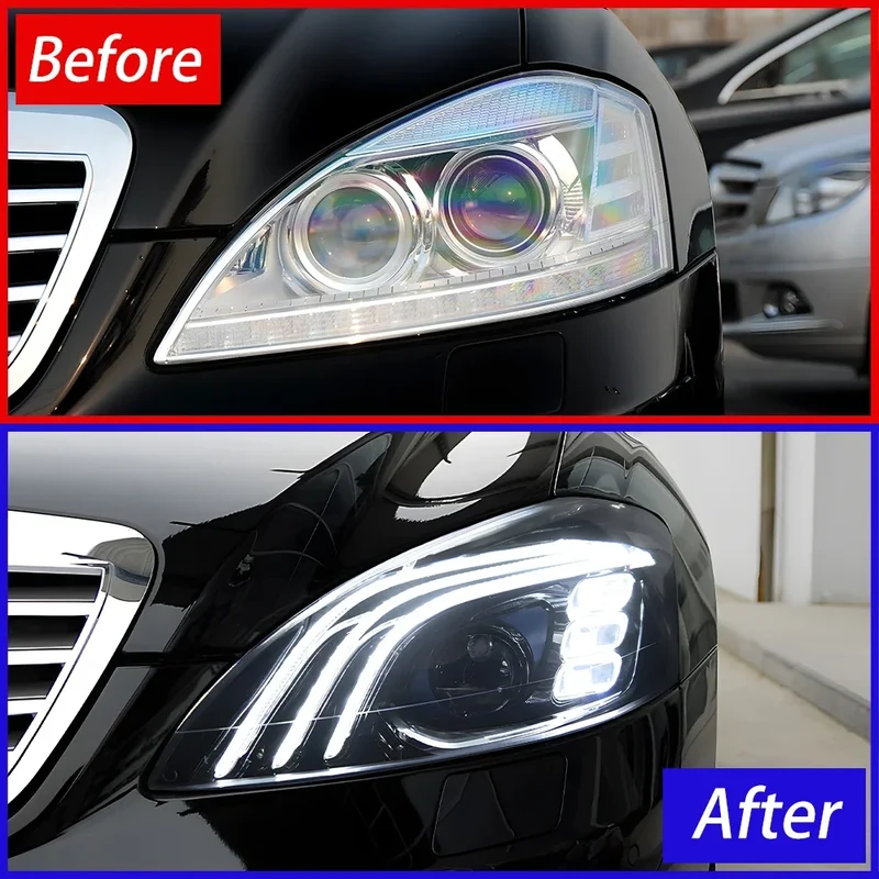 Phares LED Mercedes Classe S W221 2006-2013 style Maybach