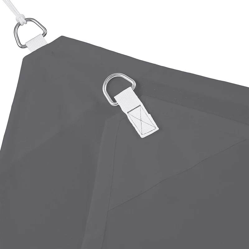 Voile d'ombrage carré 4 x 4 m gris 13_0002929_3