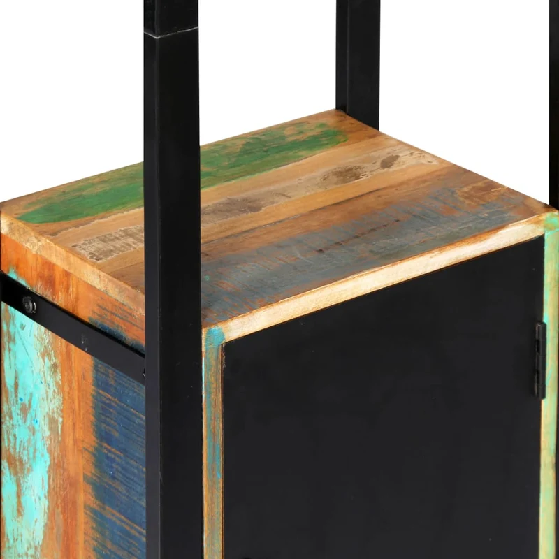Étagère armoire meuble design bibliothèque 171 cm bois de récupération solide 2702076/2