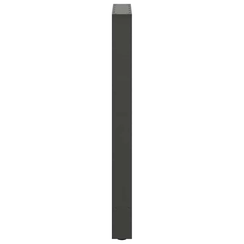 Lot de 2 pieds de table de bar réglables géométriques 40 x 90 x 91 cm en acier anthracite 02_0057566