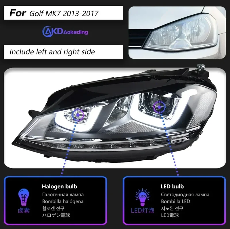 Phares LED VW Golf 7 2013-2017