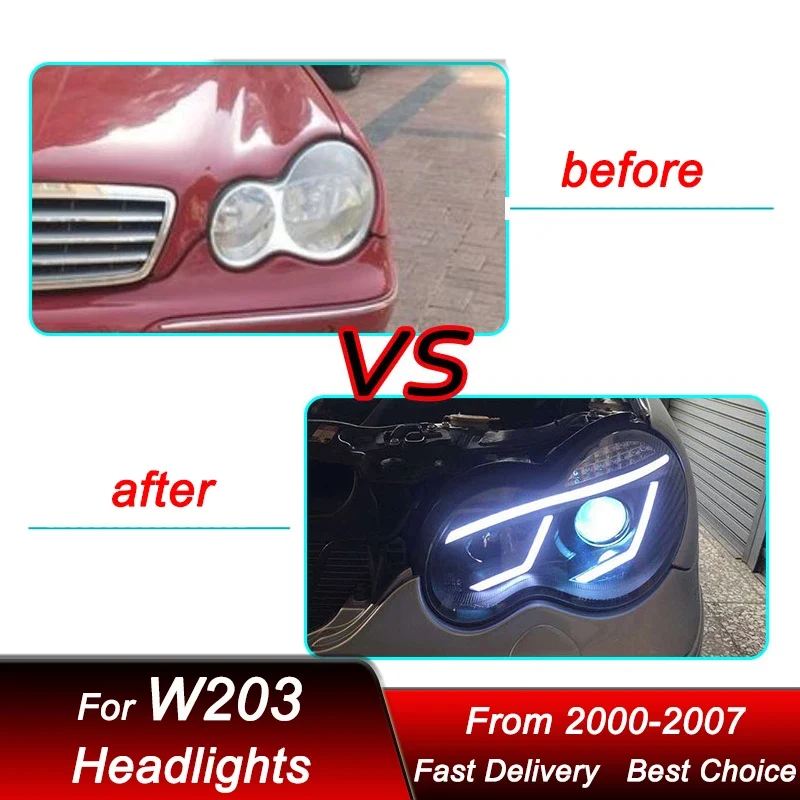 Phares LED Mercedes Classe C W203 2000-2007