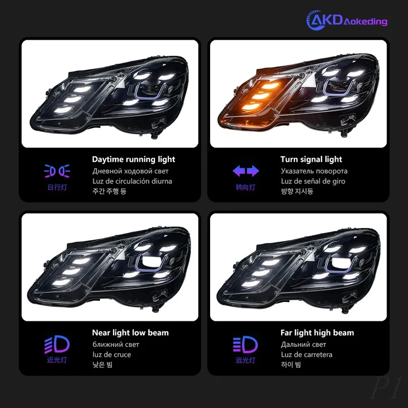 Phares LED Mercedes Classe E W212 2009-2013