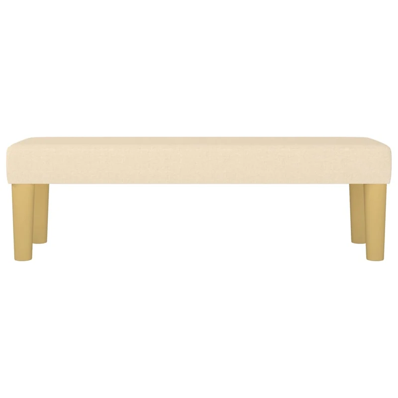 Banc banquette 100 x 30 x 30 cm tissu crème 02_0010479