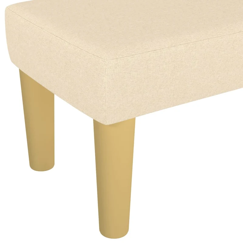 Banc banquette 100 x 30 x 30 cm tissu crème 02_0010479