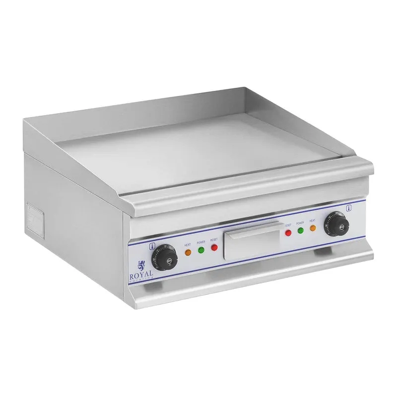 Double plancha électrique 60 cm lisse 2 × 3 750 watts acier inoxydable 14_0004049