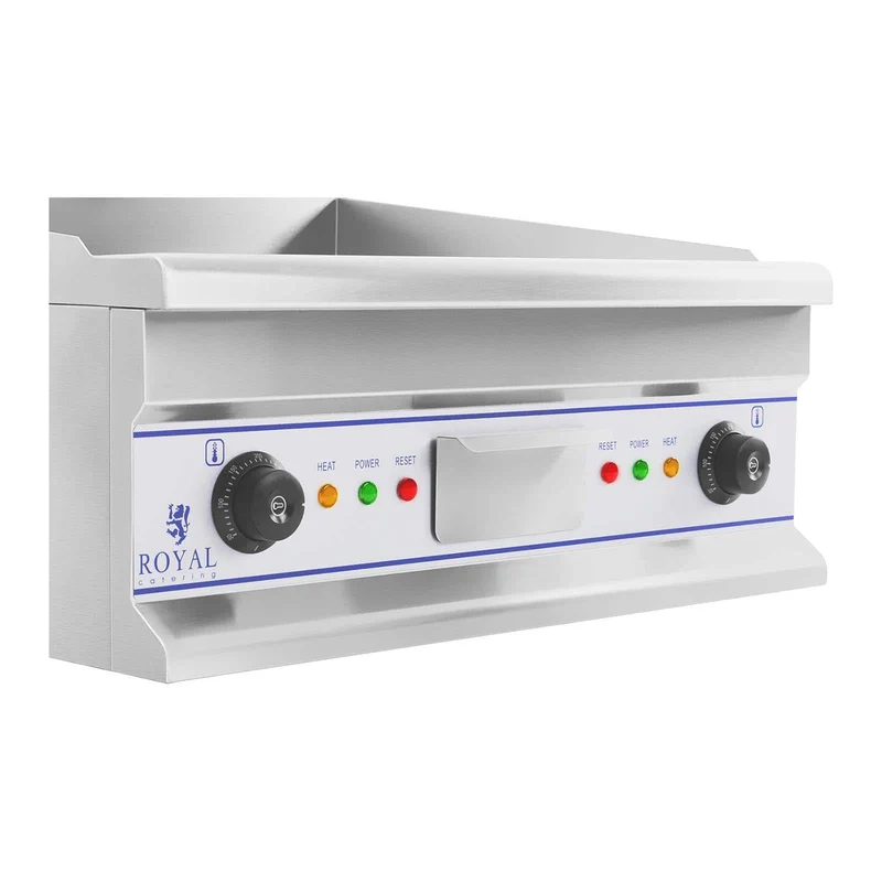 Double plancha électrique 60 cm lisse 2 × 3 750 watts acier inoxydable 14_0004049