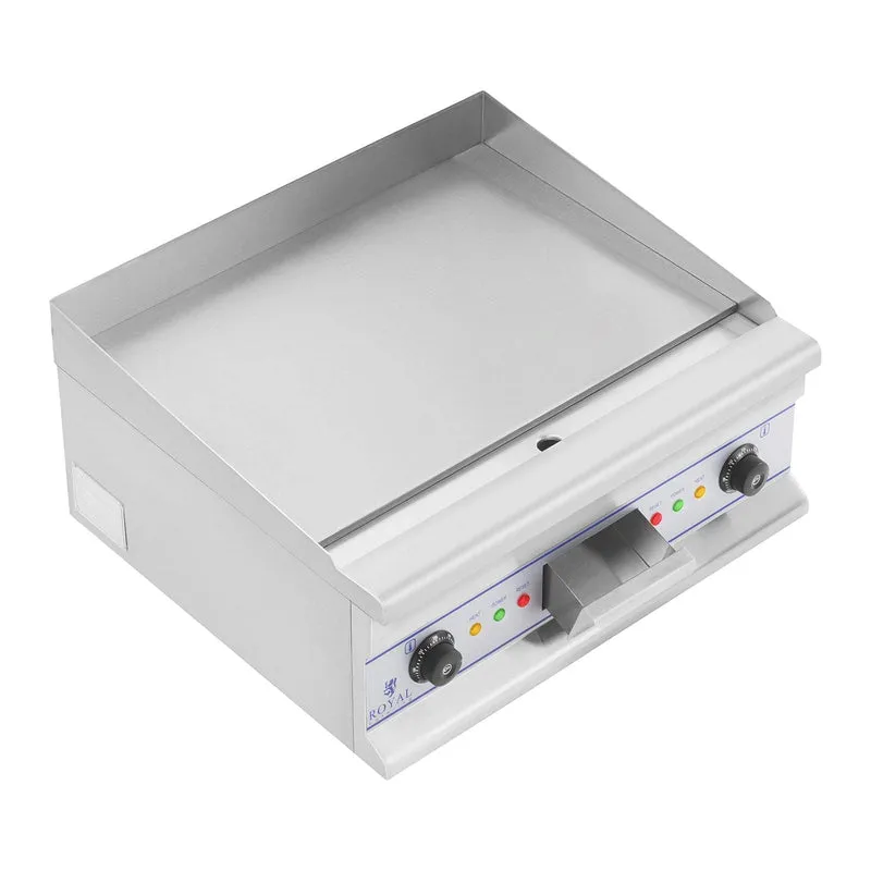 Double plancha électrique 60 cm lisse 2 × 3 750 watts acier inoxydable 14_0004049