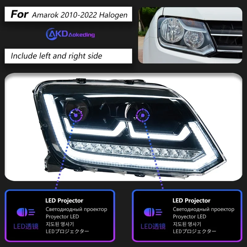 Phares LED VW Amarok 2010-2022