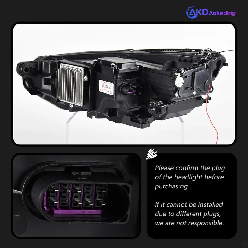 Phares LED Volkswagen Passat B8 2015-2019 anneaux Angel Eye