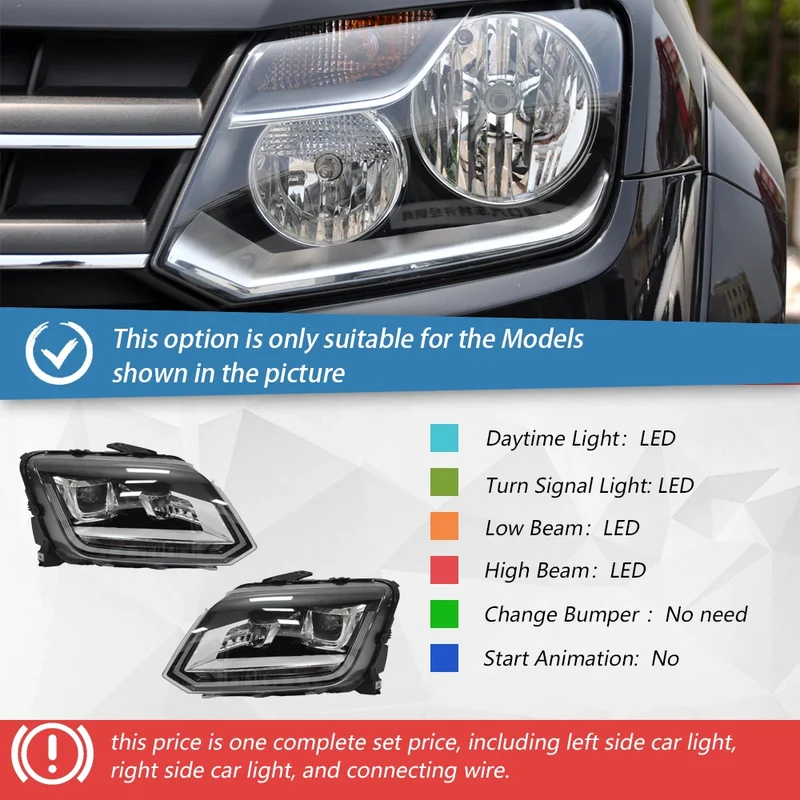 Phares LED Volkswagen Amarok 2011-2016
