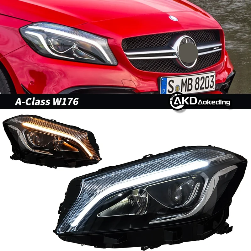 Phares LED Mercedes Classe A W176 2013-2018 Angel Eyes