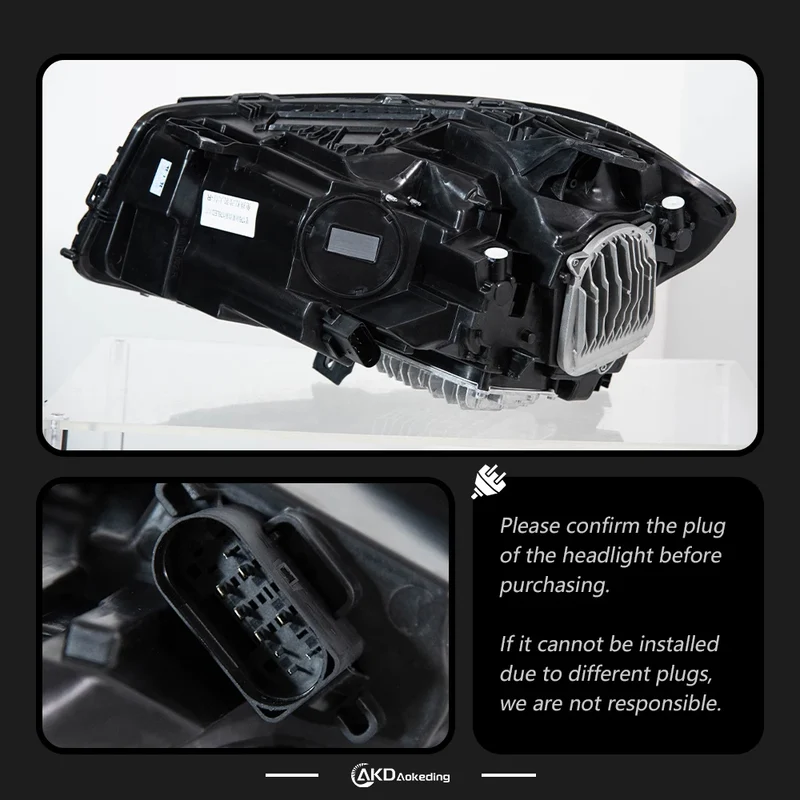 Phares LED Mercedes Classe A W176 2013-2018 Angel Eyes