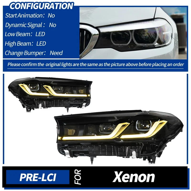 Phares LED BMW Série 5 G30 2018-2023