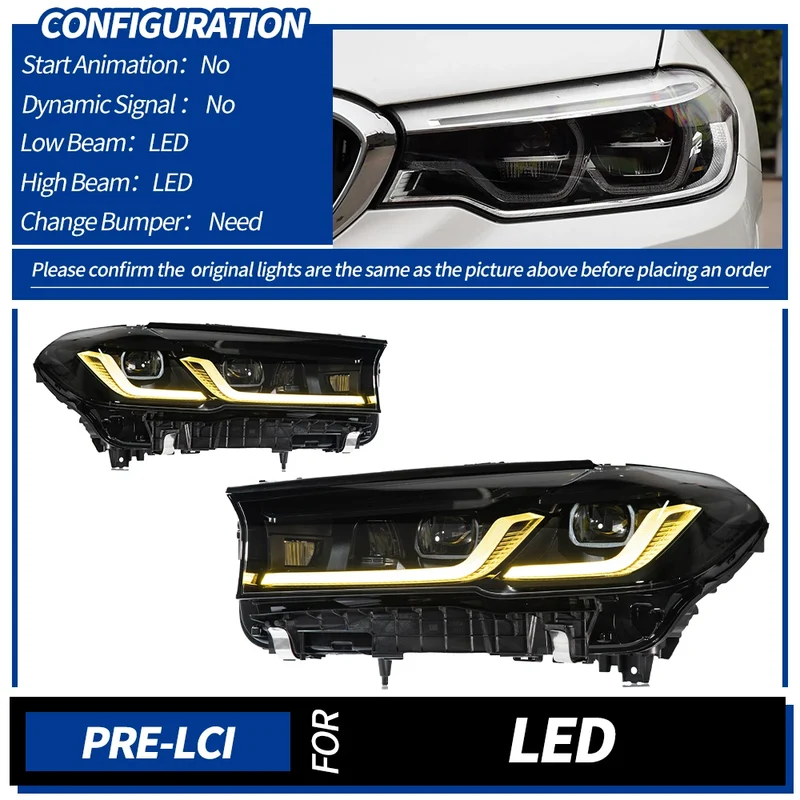 Phares LED BMW Série 5 G30 2018-2023